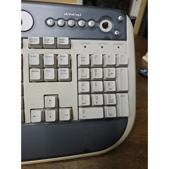 HP 5308 USB Keyboard Wired w Multimedia Buttons VTG Original-Works! - Picture 7 of 16